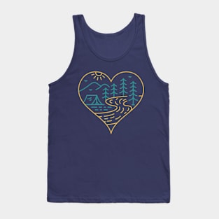 Playing Card Heart Symbol of Nature Tank Top